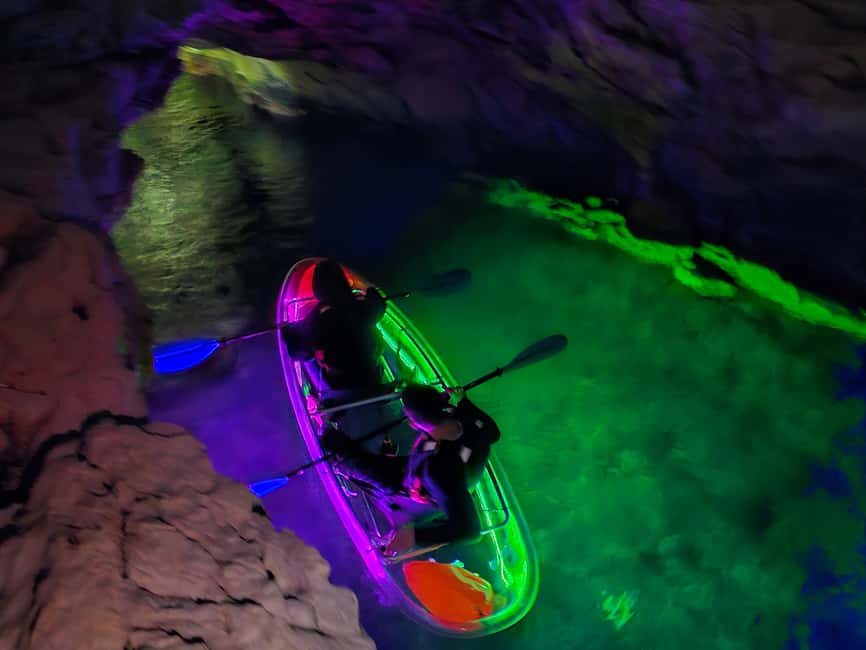 Pula: Istria Cave LED Illuminated Kayak Tour by Night - The opening lesson keeps beginners on track