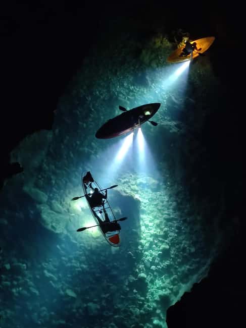 Pula: Istria Cave LED Illuminated Kayak Tour by Night - Following the LED glow along Istria’s coast