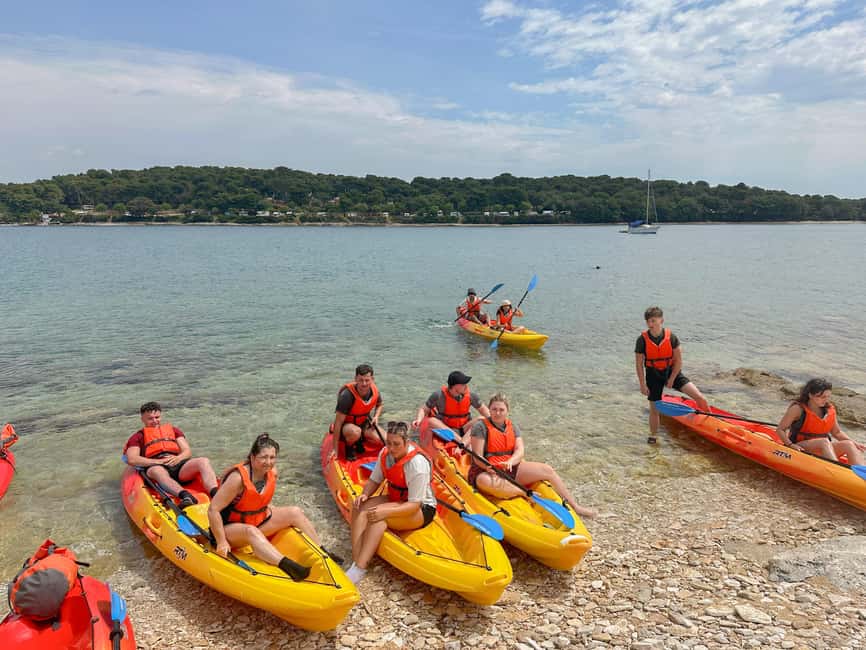 Pula: Muzil Canyon Kayak Tour, Snorkeling and Cliff Jumping - Guides, safety, and group expectations