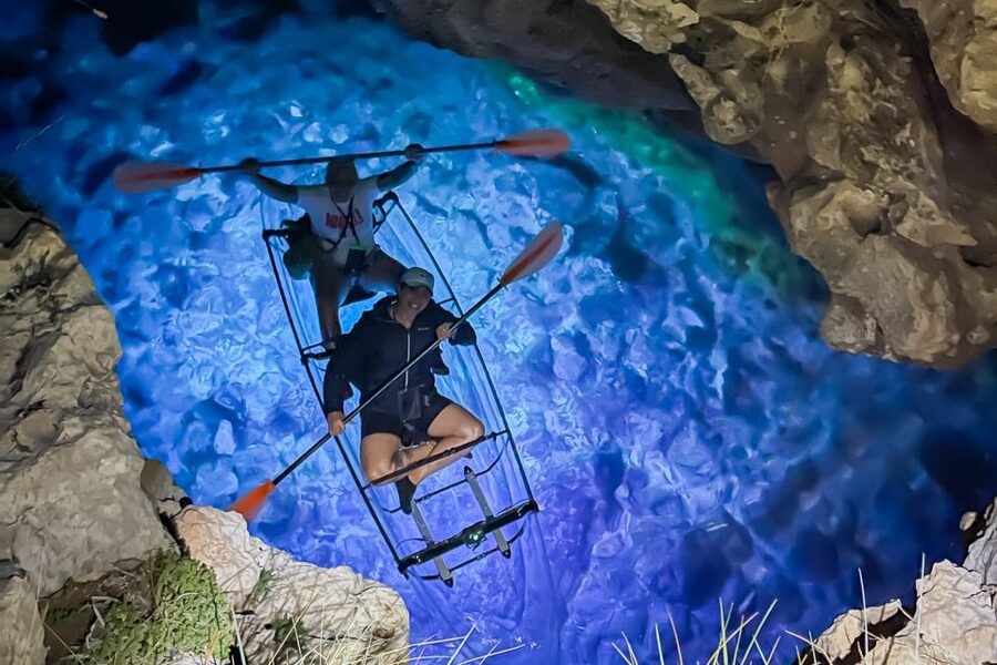 Pula: Night-Time Sea Kayaking Tour in Transparent Kayak - The 15-minute lesson keeps first-timers comfortable