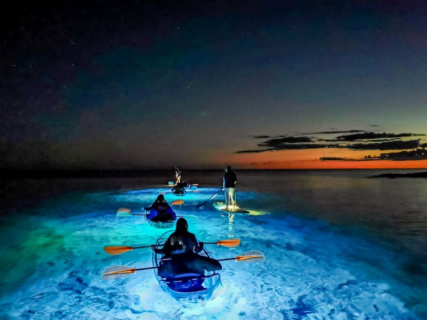Pula: Night-Time Sea Kayaking Tour in Transparent Kayak - Sunset views, steady paddling, and a small cave