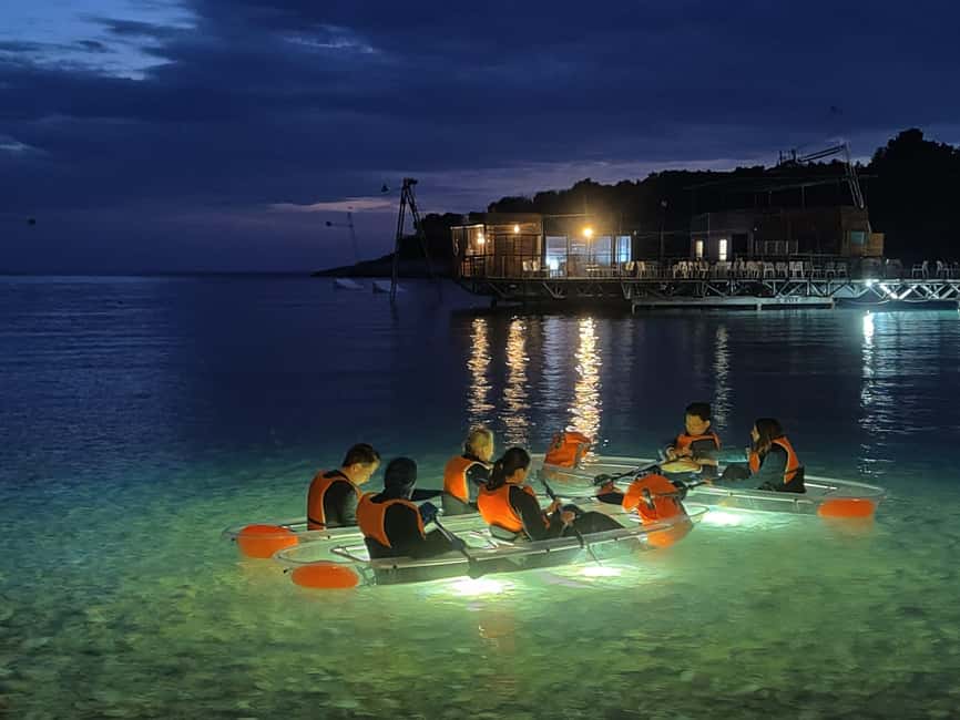 Pula: Night Tour in Transparent Kayak with Stargazing - What the $88 price includes