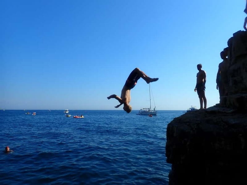 Pula: Sea Adventure – Boat, Kayak, Snorkeling & Cliff Jumps - Snorkeling at the secluded beach