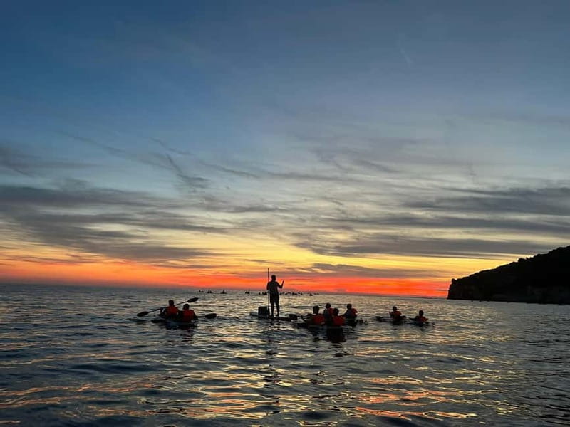 Pula: Sunset/Night Illuminated Transparent Kayak Tour - Sunset paddling across clear Croatian water