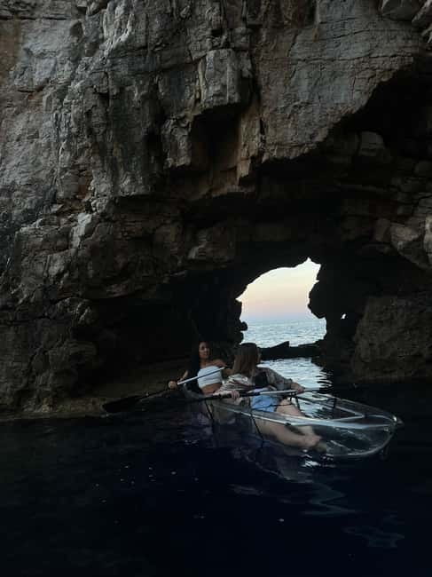 Pula: Sunset/Night Illuminated Transparent Kayak Tour - Night water, moonlight, and stars