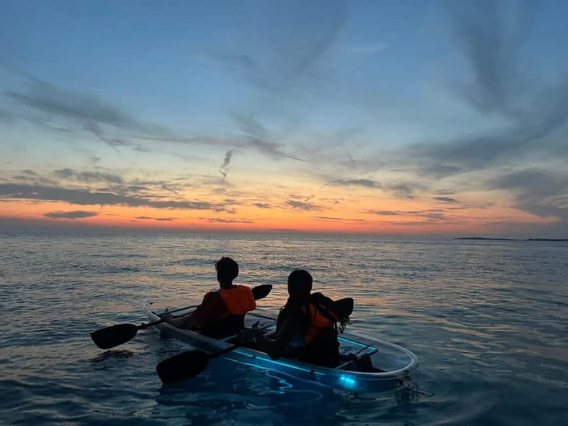 Pula: Sunset/Night Illuminated Transparent Kayak Tour - What the $58 price includes