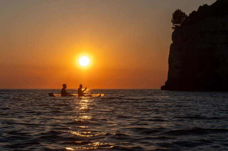 Pula:Sunset Tour By Clear Kayak,Cave,Swim & Cliff Jumping - Paddling Toward the Blue Cave