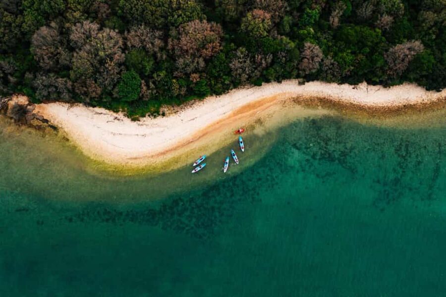 Pula: Three Island Kayak Tour with Cave Photo & Snorkeling - Fraškerić Island: the longest free-time stop