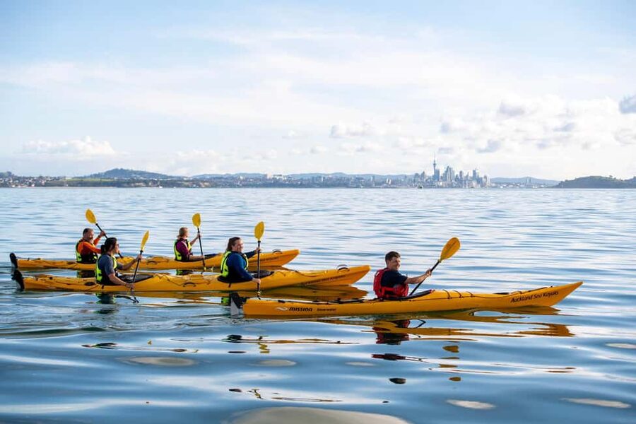 Rangitoto Island: Sea Kayak & Summit Hike Day Trip - Landing on a young volcanic island