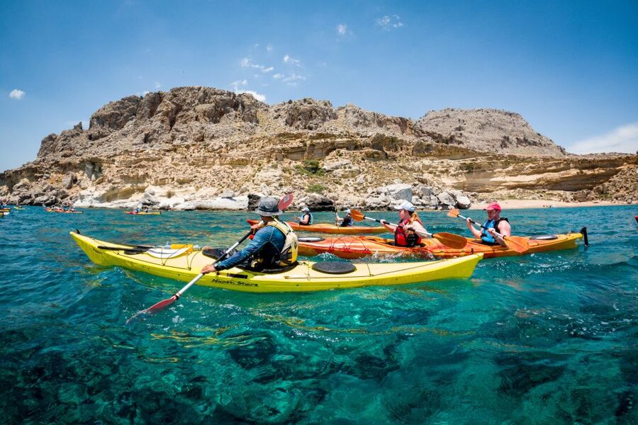 Rhodes: Sea Kayak Adventure to the Red Sand Beach - Who should book this experience