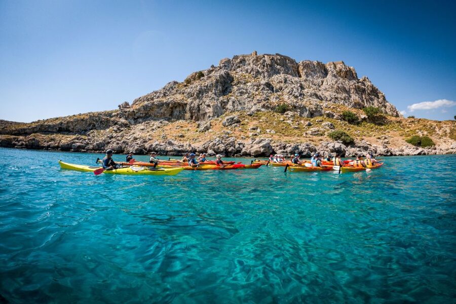 Rhodes: Sea Kayak Adventure to the Red Sand Beach - Getting started in Haraki at 9:00