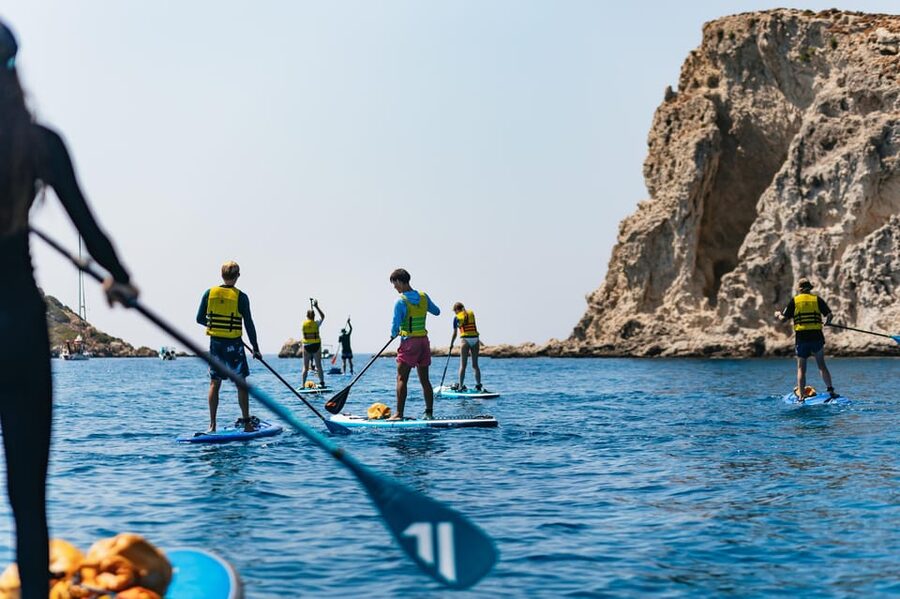 Rhodes: Stand-Up Paddleboard and Snorkeling Tour - Snorkeling inside the secret cave