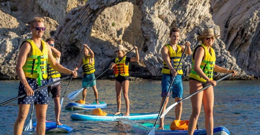 Rhodes: Stand-Up Paddleboard and Snorkeling Tour - Following the east coast by paddleboard