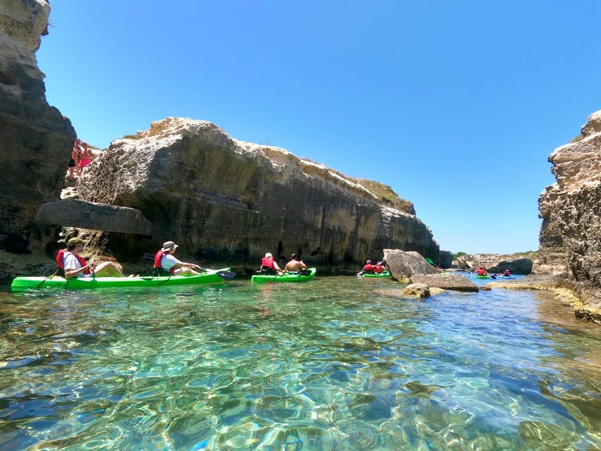 Roca Vecchia: Kayak and Canoe Tour to La Grotta della Poesia - Three hours along the Adriatic coast
