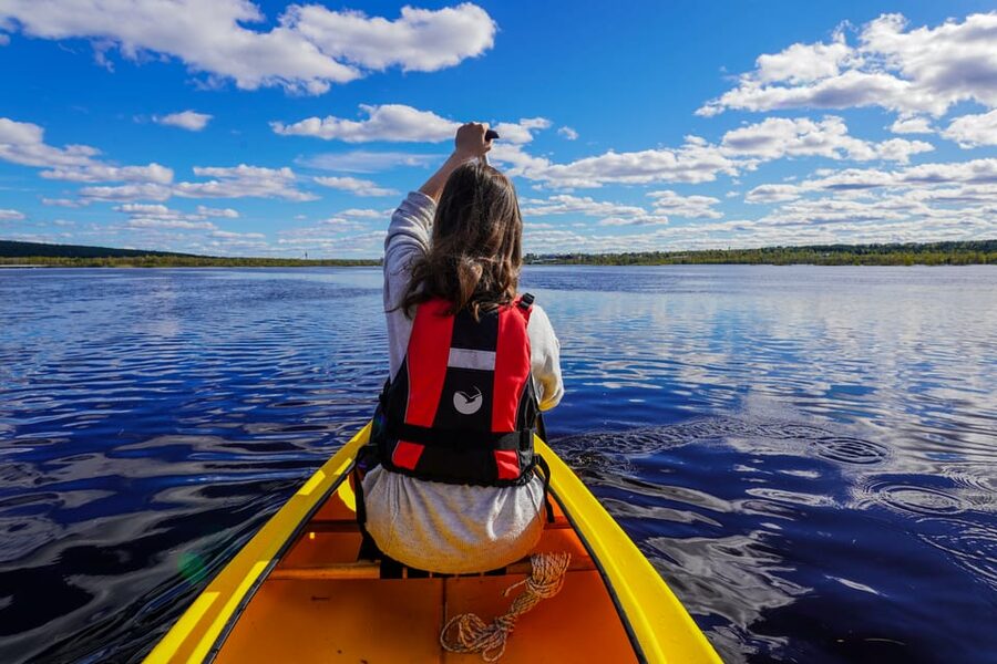 Rovaniemi: All-Day Canoe Adventure - The Campfire Break and Finnish Food