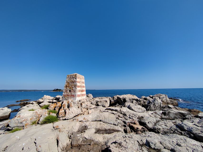 Rovinj: Golden Cape Desert Islands Kayak & Snorkeling Tour - Sveti Ivan and the lighthouse view