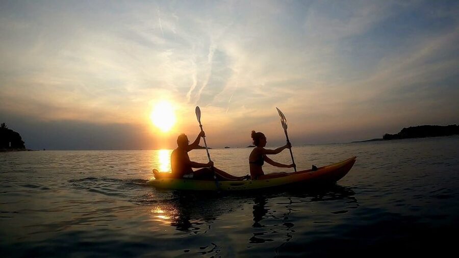 Rovinj: Golden Cape Desert Islands Kayak & Snorkeling Tour - Snorkeling, swimming, and free time