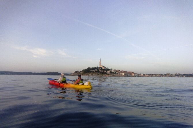 Rovinj Sunset kayaking tour - St. Catherine’s Island brings the first real pause