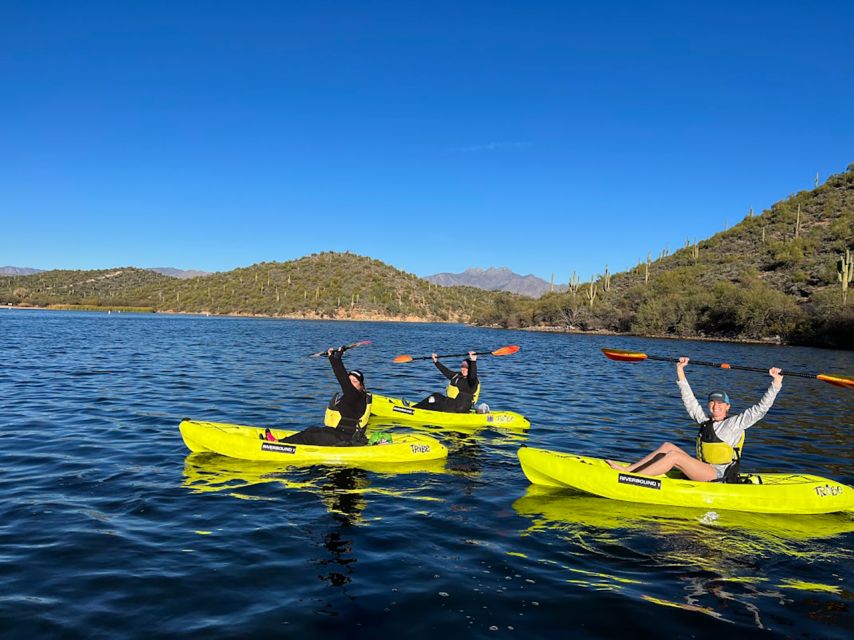 Saguaro Lake: Guided Kayaking Tour - A calm start with a useful safety briefing