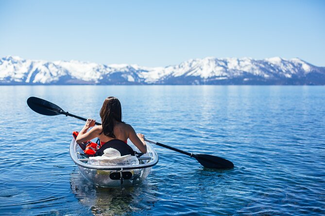 Sand Harbor Clear Kayak Tour of Lake Tahoe - The transparent kayak: beautiful, stable, and a little awkward