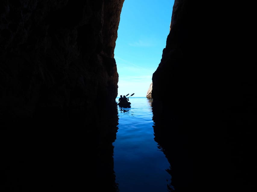 Sant Elm: Guided kayak tour to Cala en Tío with caves - A full hour at a clear-water cove