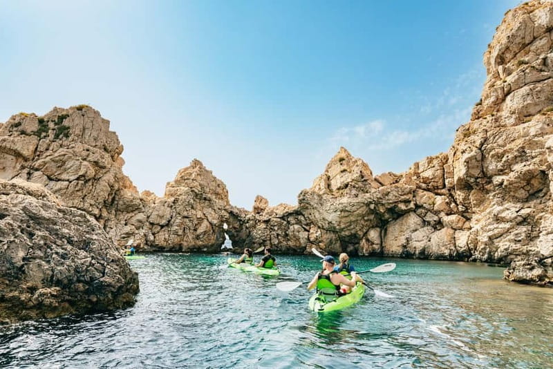 Santa Ponsa: Marine Reserve Kayak Tour - Caves, a Small Beach, and a Natural Pool