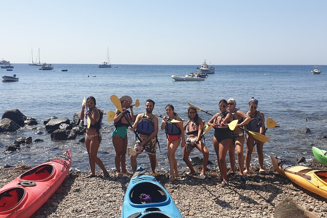 Santorini Sea Kayak - South Discovery, Small Group incl. Sea Caves and picnic - Sea caves and the volcanic rock coast
