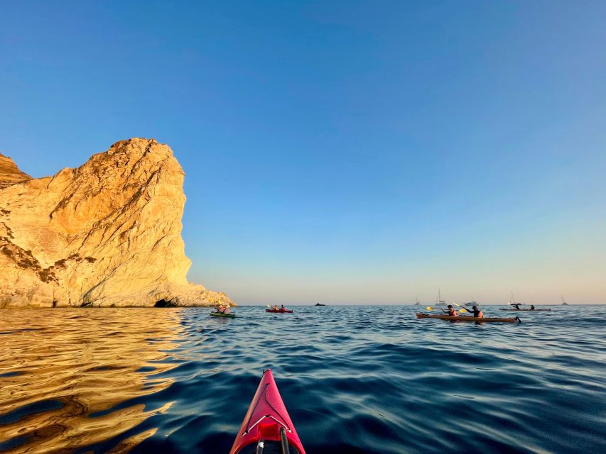 Santorini: South Sea Kayaking Tour with Sea Caves and Picnic - Kambia Beach and the volcanic coast