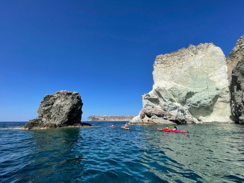 Santorini: South Sea Kayaking Tour with Sea Caves and Picnic - Meeting at Akrotiri Beach