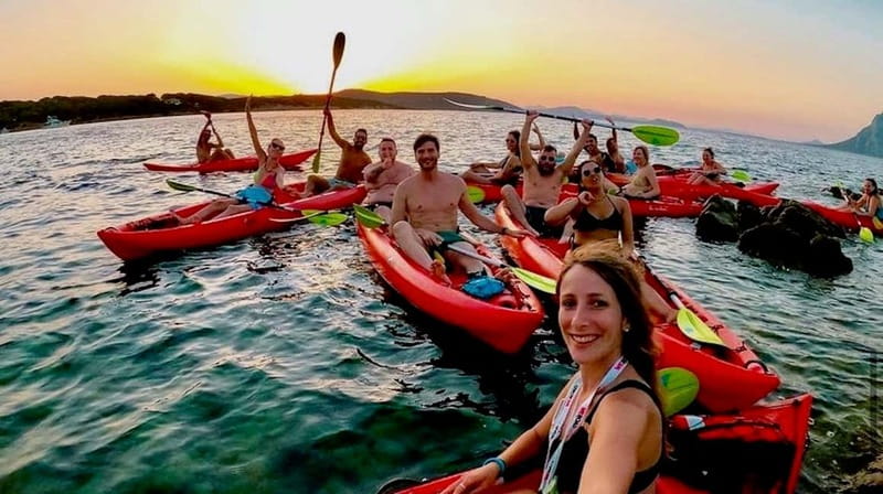 Sardinia: Sunset Kayak Tour + Snorkeling and Local Aperitif - Starting at Cala Suaraccia under the pine trees