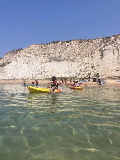 SCALA DEI TURCHI KAYAK TOUR & SNORKELING: Avventura in mare - The return route has three shorter pauses