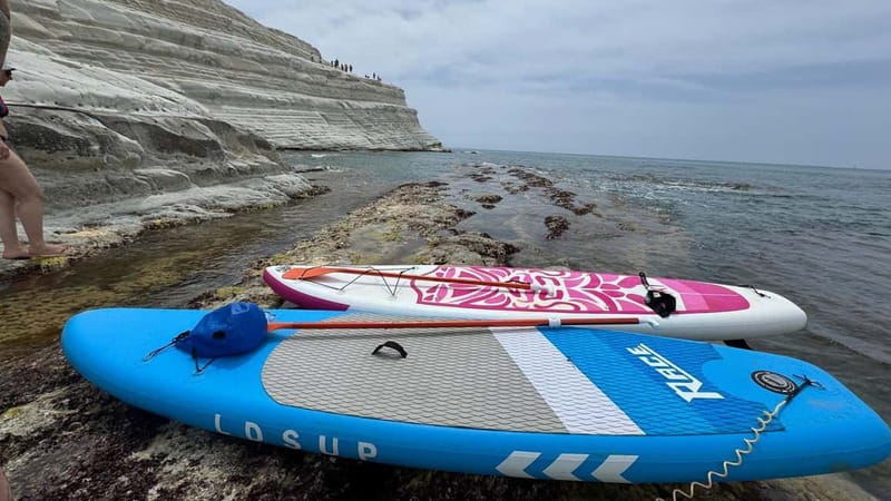 SCALA DEI TURCHI: SUP [STAND UP PADDLE] EXPERIENCE & SNORKELING - The 30-minute lesson makes the tour approachable
