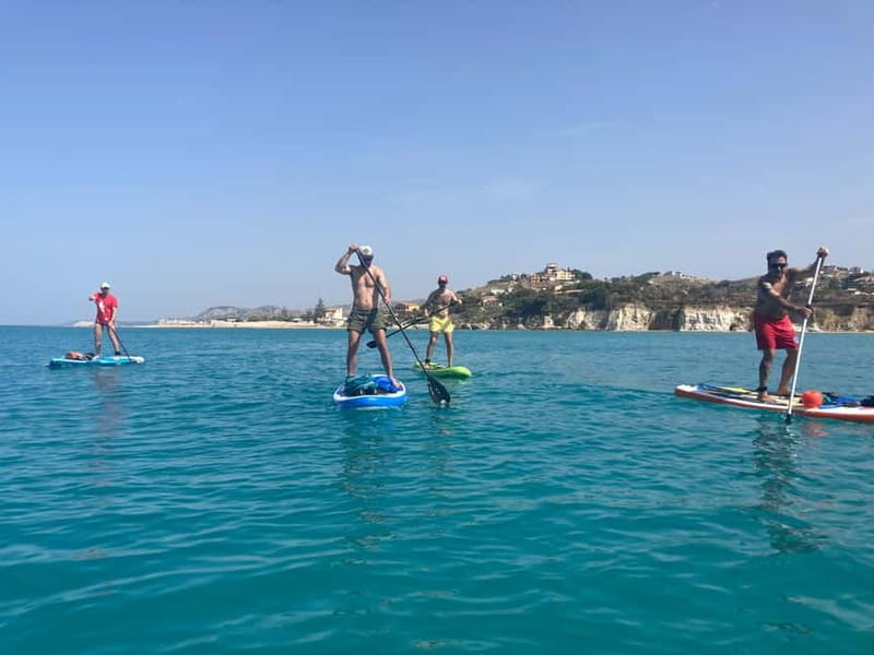 SCALA DEI TURCHI: SUP [STAND UP PADDLE] EXPERIENCE & SNORKELING - Arriving at Nodo Ammare Beach Club