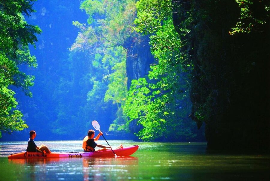 Sea Kayaking in Ao Thalane & Optional Full-Day Hong Island - The sunset and BBQ version adds a slower finish