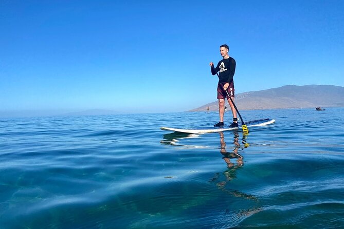 Semi Private Stand Up Paddle Boarding (SUP) Class at Kalama Beach in Kihei - Meeting the Surf Club Maui van at Kalama Beach Park