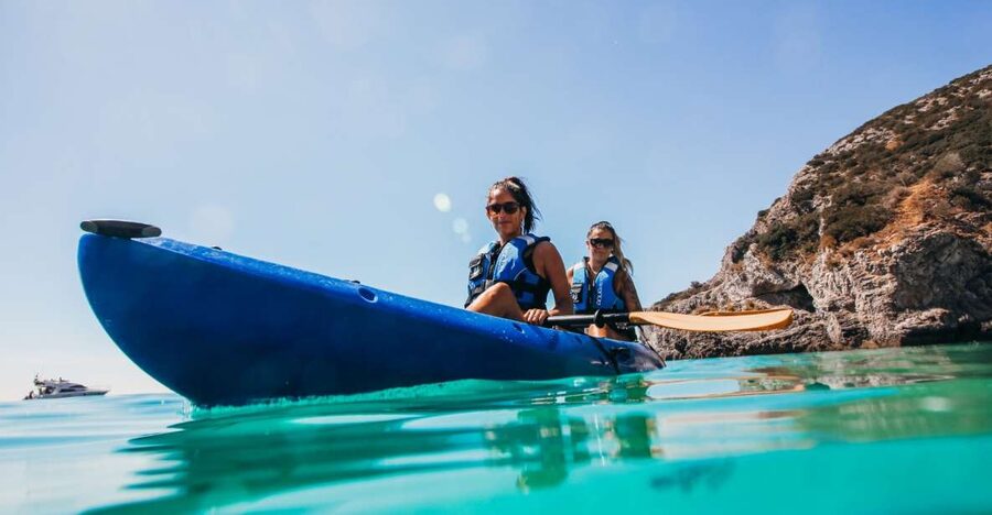 Sesimbra: Arrabida Natural Park & Caves Guided Kayaking Tour - Entering the Caves of Arrábida Natural Park