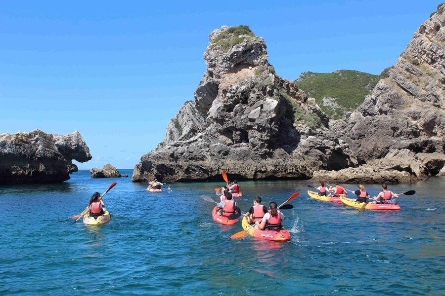 Sesimbra: Ribeiro Cavalo Beach, Caves, & Arrábida Kayak Tour - Starting at Sesimbra Harbor