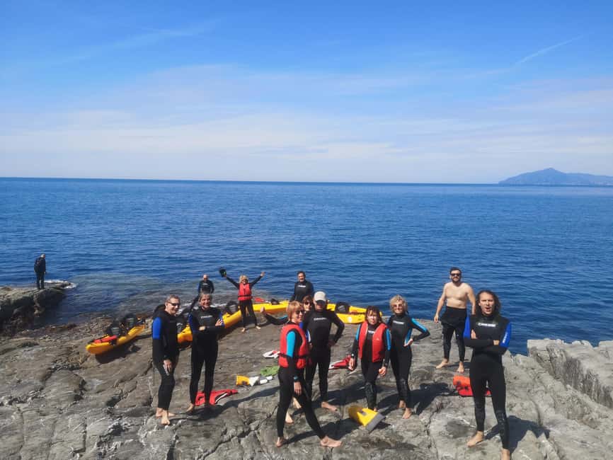 Sestri Levante: Kayak Excursion in the Biodiversity of the Bay of Gold - Swimming, snorkeling, and time in the water