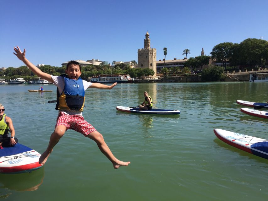 Seville: 1.5-Hour Daytime Standup Paddleboarding Tour - The return past Nao Victoria
