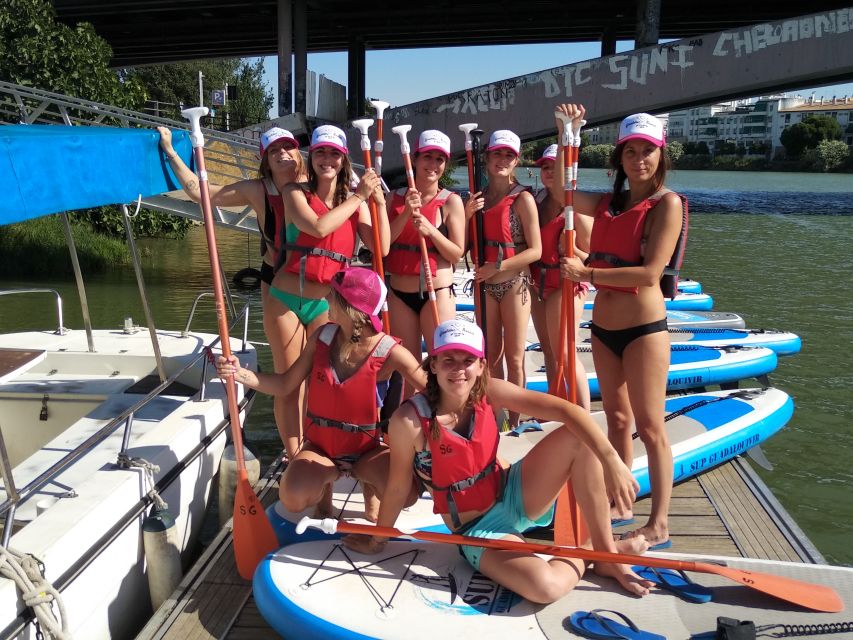 Seville: 2 Hour Paddle Surf Class - Paddling beneath Triana Bridge