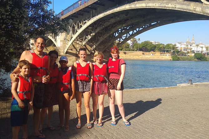 Seville Paddle Surf Sup in the Guadalquivir River - The bullring from the water