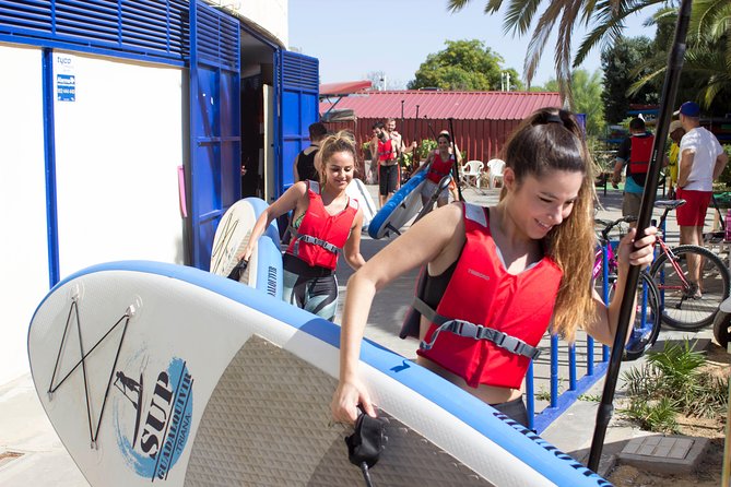 Seville Paddle Surf Sup in the Guadalquivir River - Sunset, laughter, and the chance of a swim