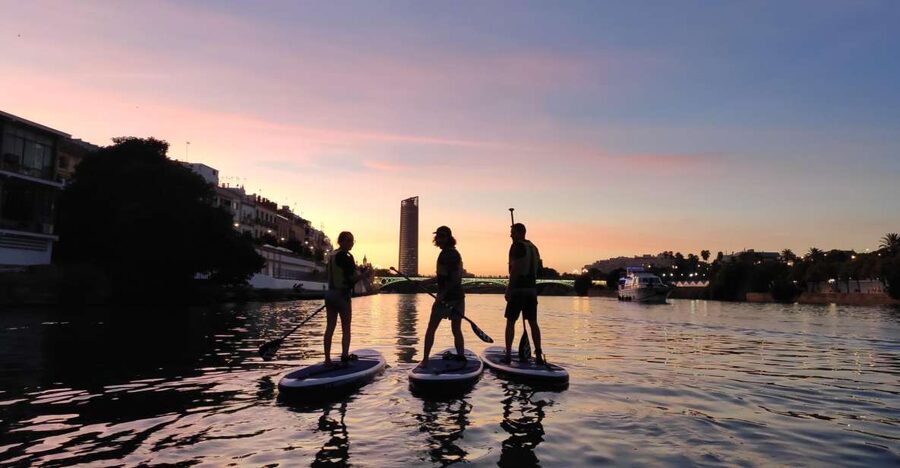 Seville: Sunset and Evening Paddle Boarding Tour - Why sunset is the right time on the Guadalquivir