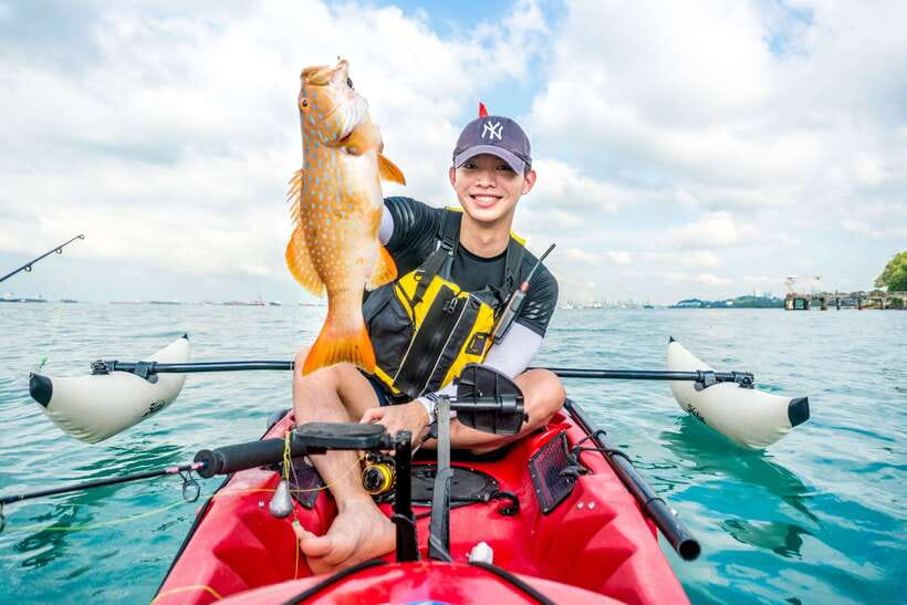 Singapore: 4-hour Kayak Fishing Experience - The launch and first lesson on the water