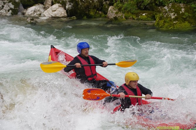 Sit on Top Kayak Trip - On the Soca River, action with a view