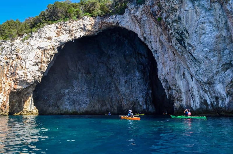 Sivota-Blue Lagoon: Sea Kayaking Tour with Snorkeling - Papanikolis Cave, the route’s signature stop