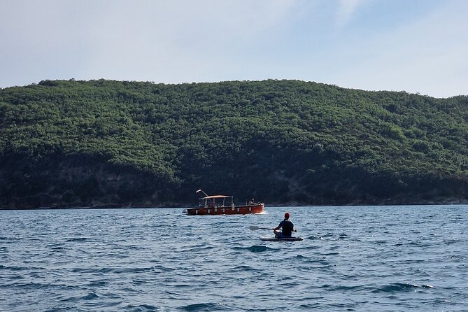 Small group kayaking tour from Budva to Sveti Nikola island caves - Budva’s Old Town viewed from the water