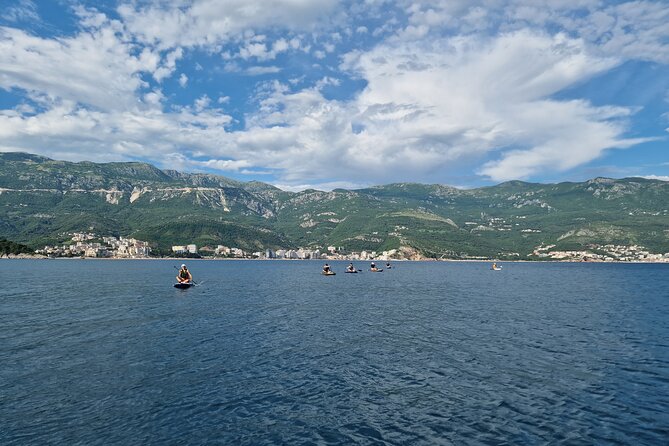 Small group kayaking tour from Budva to Sveti Nikola island caves - A pause at Hawaii Beach