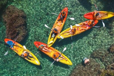 Small groups Kayak tour from Sorrento to Bagni Regina Giovanna