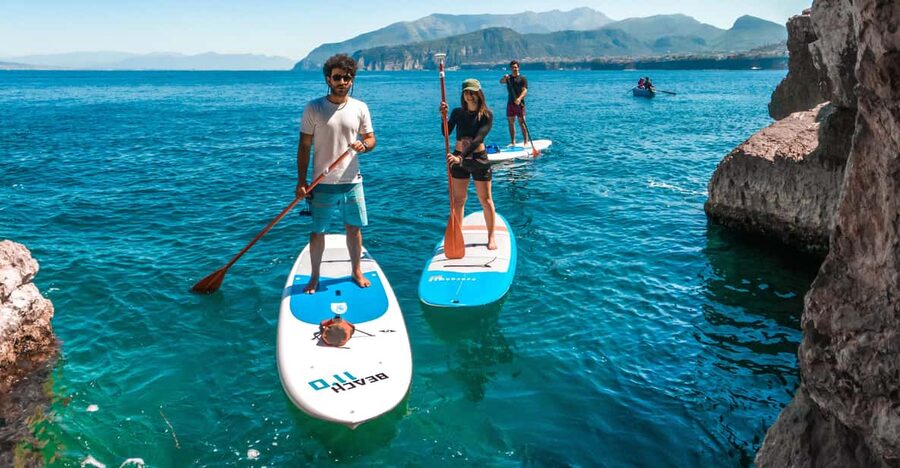 Sorrento: SUP Paddleboard Tour to Bagni Regina Giovanna - Photos, swimming, and the relaxed finish